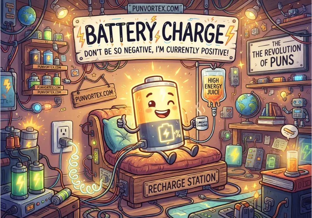 Battery Charge Puns
