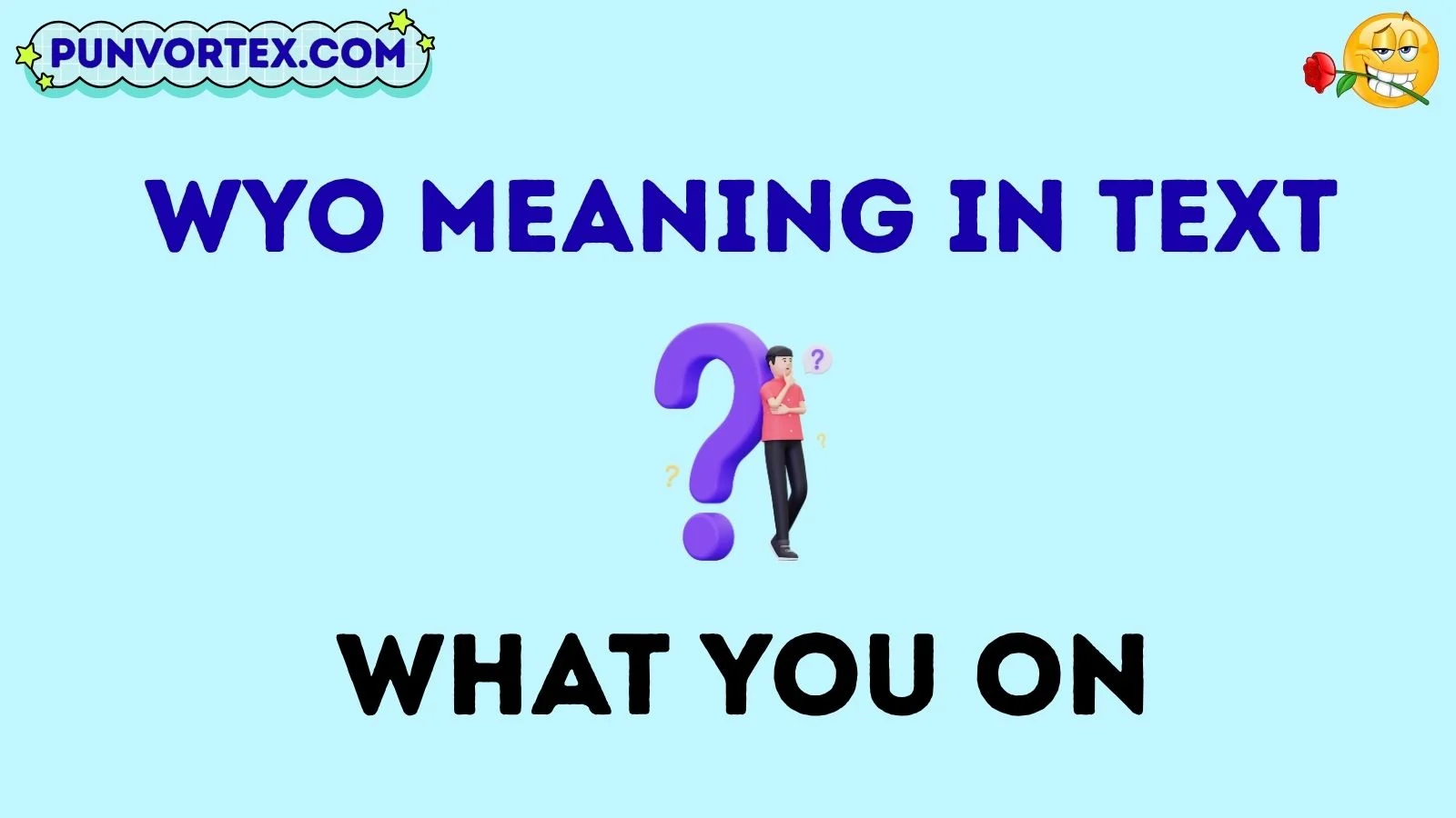 wyo meaning in text